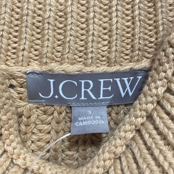 J. Crew || Relaxed Rollneck Sweater in Sandy Beach Tan Small - Picture 4 of 8